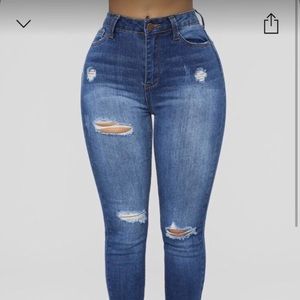 Fashion nova “Hannah High Rise Jeans”